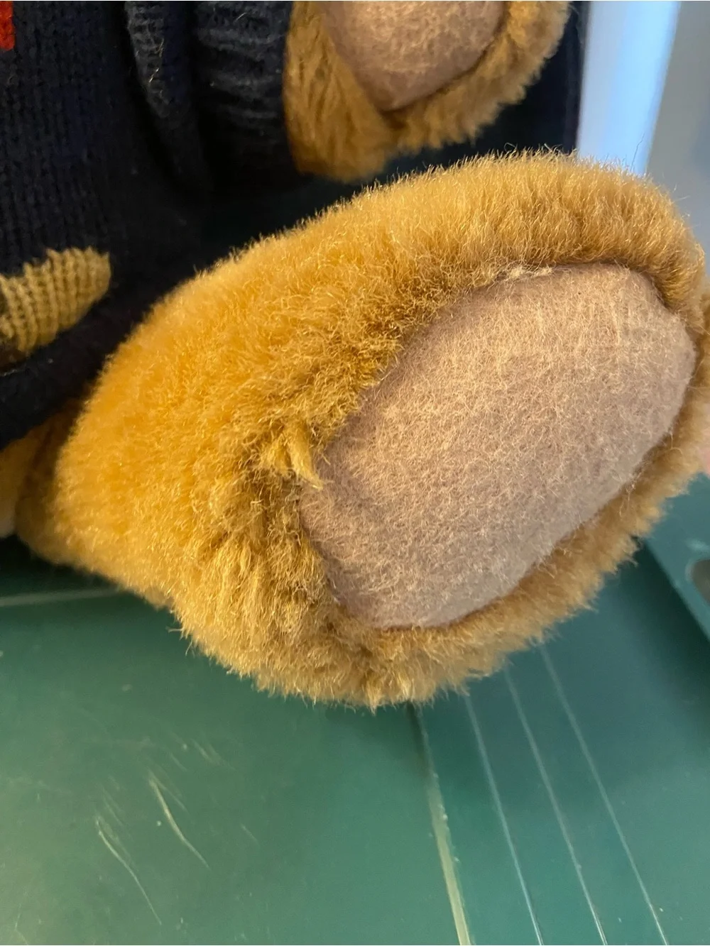 1997 Ralph Lauren Polo Bear Plush Teddy - Navy Sweater